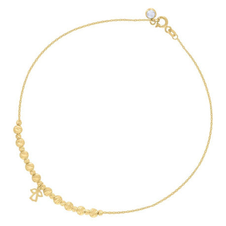 10Kt Gold Turkish Anklet 10"