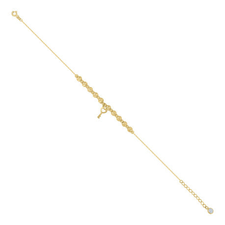 10Kt Gold Turkish Anklet 8 "