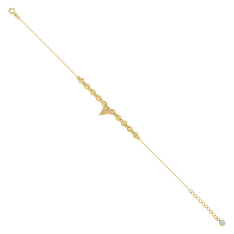 10Kt Gold Turkish Anklet 8"