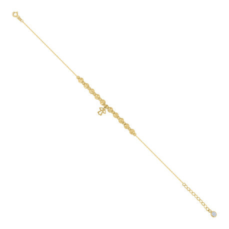 10Kt Gold Turkish Anklet 8"