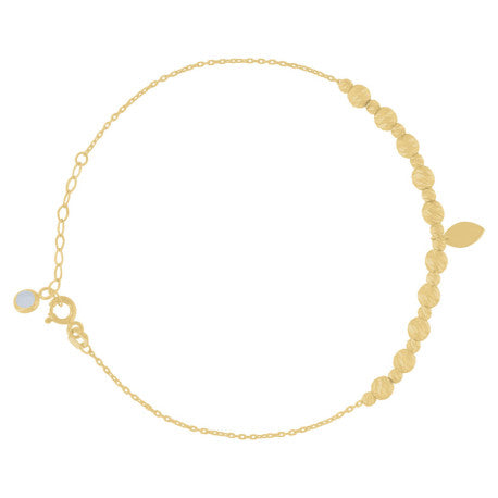 10Kt Gold Turkish Anklet  8"