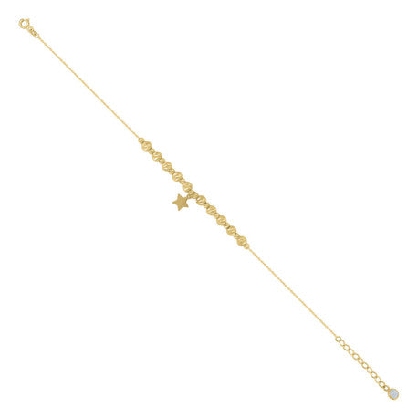 10Kt Gold Turkish Anklet 8 "