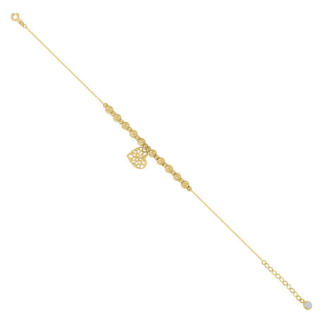 10Kt Gold Turkish Anklet 8 "