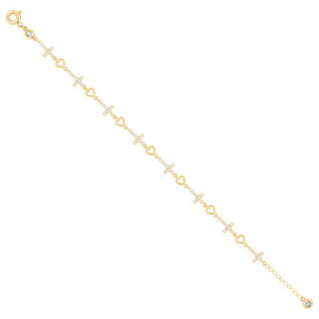 10Kt Gold Turkish Bracelet 8" (7"+1")