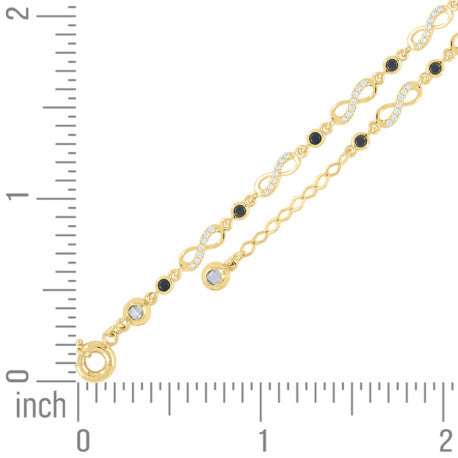 10Kt Gold Turkish Bracelet 8" (7"+1")