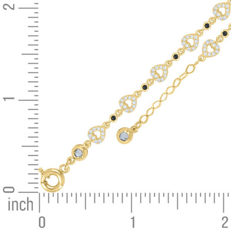 10Kt Gold Turkish Bracelet 8" (7"+1")