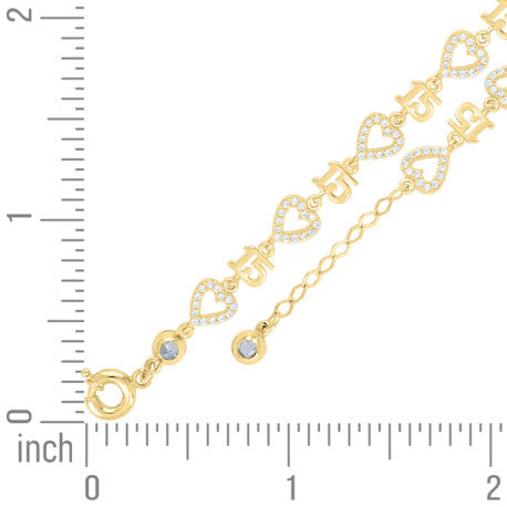 10Kt Gold Turkish Bracelet 8" (7"+1")