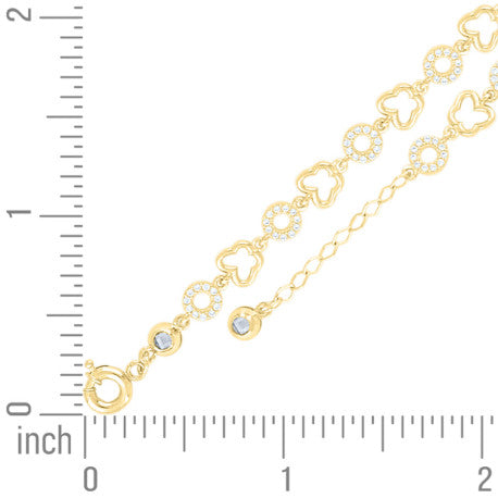10Kt Gold Turkish Bracelet 8" (7"+1")