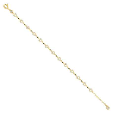 10Kt Gold Turkish Bracelet 8" (7"+1")