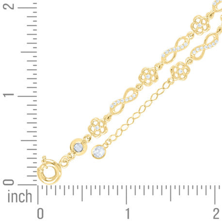 10Kt Gold Turkish Bracelet 8" (7"+1")