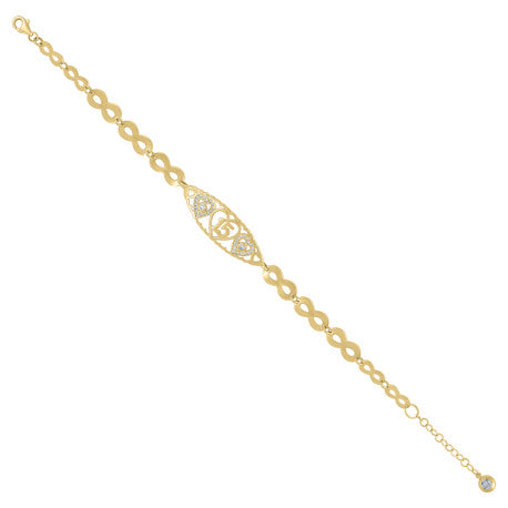 10Kt Gold Turkish Bracelet 8"