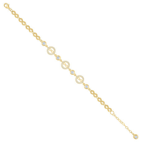 10Kt Gold Turkish Bracelet 8"