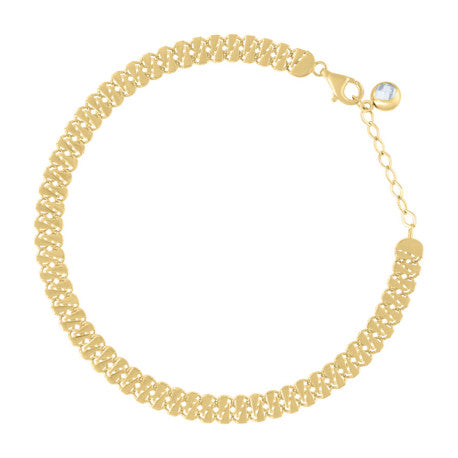 10Kt Gold Turkish Bracelet 8"