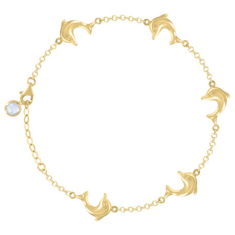 10Kt Gold Turkish Bracelet 8"