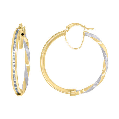 10Kt Gold Turkish Earrings 30Mm