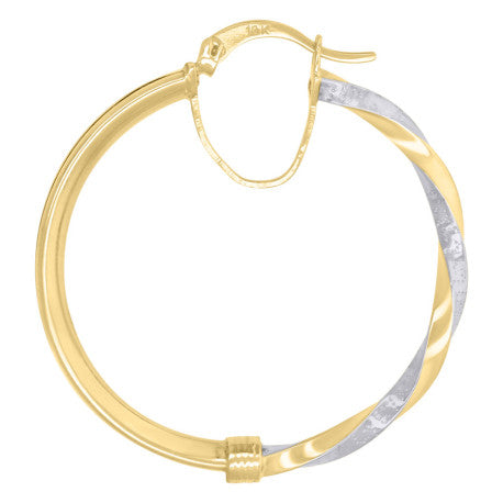 10Kt Gold Turkish Earrings 30Mm