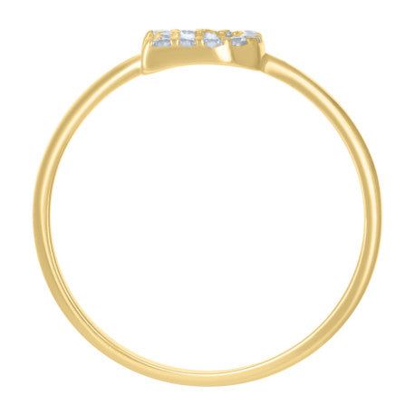 10Kt Gold Turkish Ring Initial Letter "D"