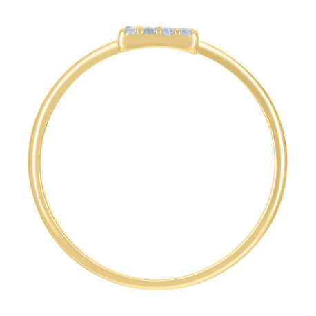 10Kt Gold Turkish Ring Initial Letter "E"