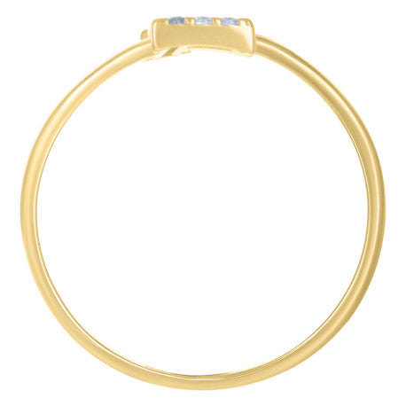 10Kt Gold Turkish Ring Initial Letter "L"