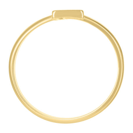 10Kt Gold Turkish Ring Initial Letter "L"