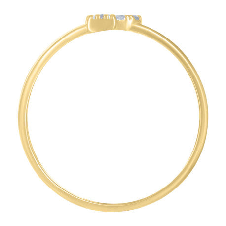 10Kt Gold Turkish Ring Initial Letter "P"