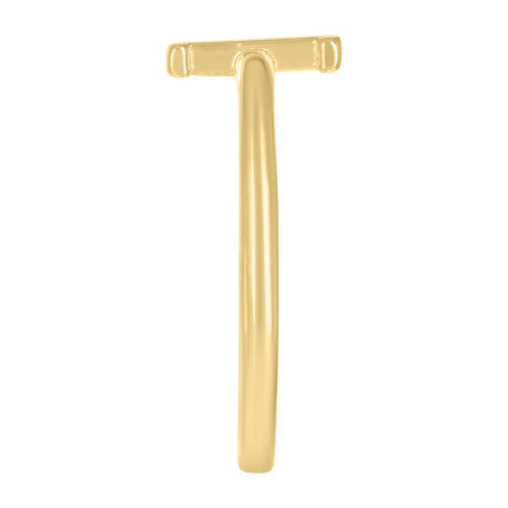 10Kt Gold Turkish Ring Initial Letter "P"