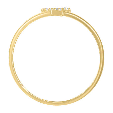 10Kt Gold Turkish Ring Initial Letter "T"