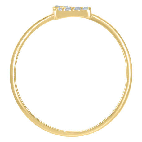 10Kt Gold Turkish Ring Initial Letter "Z"