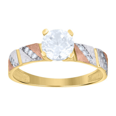 10Kt Gold Turkish Trio Ring