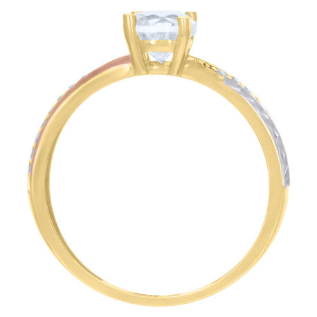 10Kt Gold Turkish Trio Ring