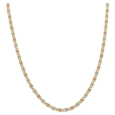 10kt Gold Valentino Tri Color 030 Chain