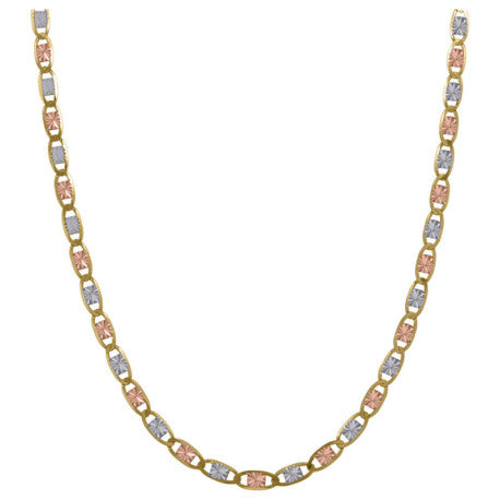 10kt Gold Valentino Tri Color 040 Chain