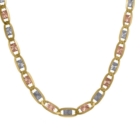 10kt Gold Valentino Tri Color 080 Chain