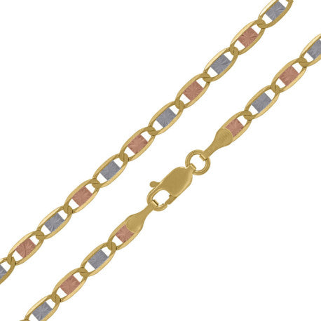10kt Gold Valentino Tri Color 080 Chain