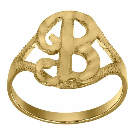 10Kt Initial Ring