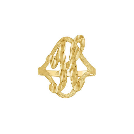 10Kt Initial Ring