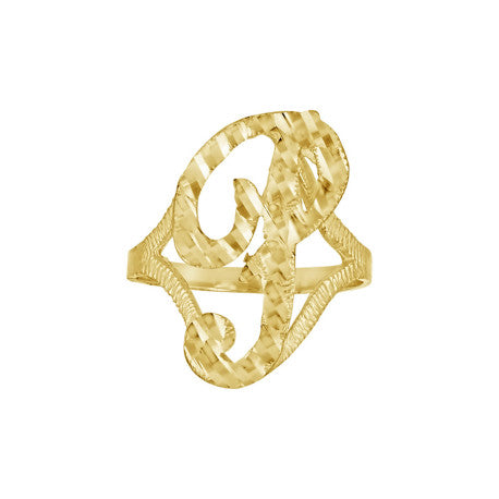 10Kt Initial Ring