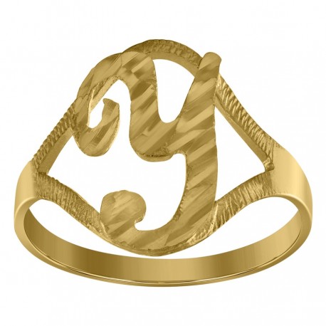 10Kt Initial Ring
