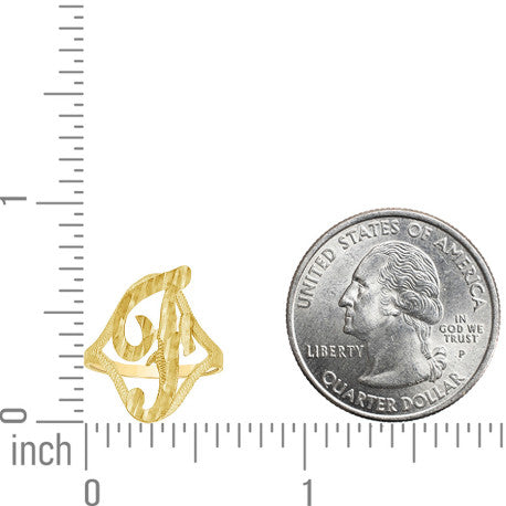 10Kt Initial Ring