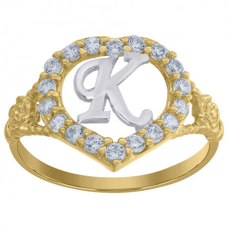 10Kt Initial Ring