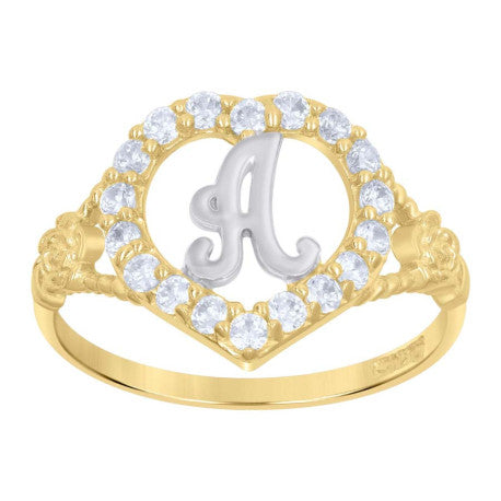 10Kt Initial Ring