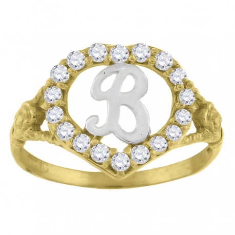 10Kt Initial Ring