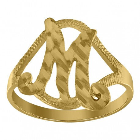 10Kt Initial Ring