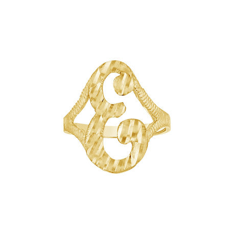 10Kt Initial Ring