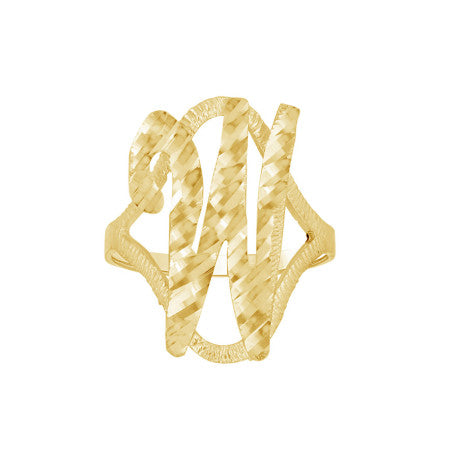 10Kt Initial Ring