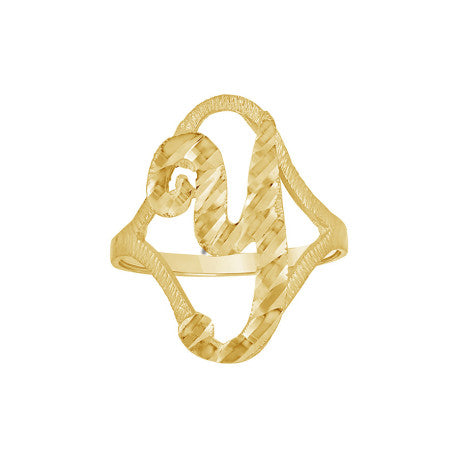 10Kt Initial Ring