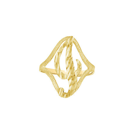 10Kt Initial Ring
