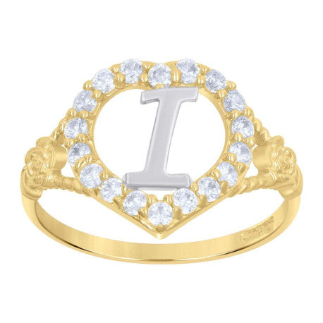 10Kt Initial Ring