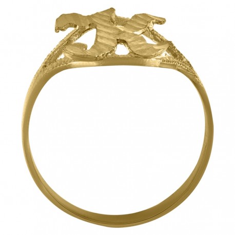 10Kt Initial Ring
