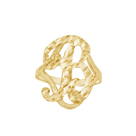 10Kt Initial Ring